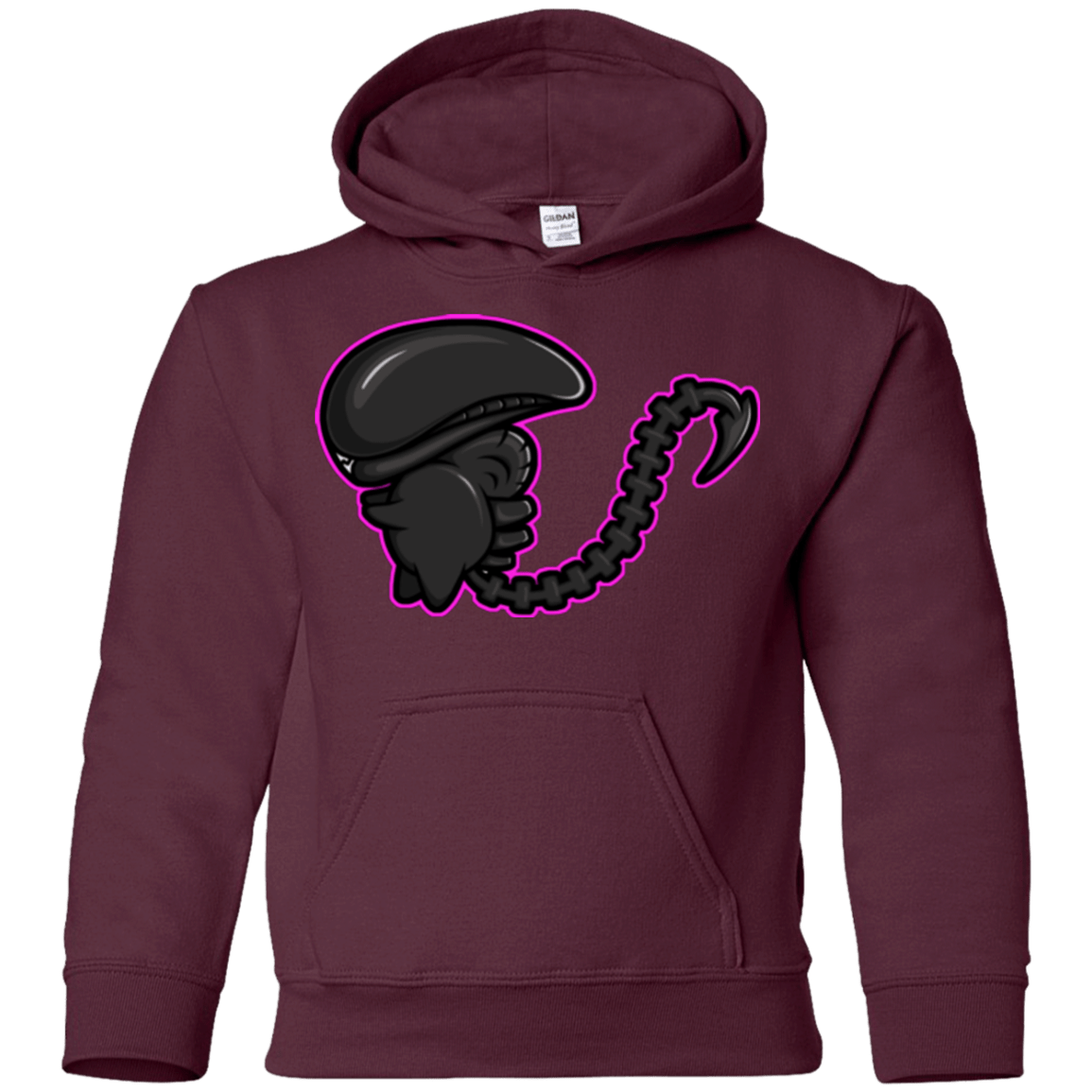 Sweatshirts Maroon / YS Super Cute Alien Youth Hoodie