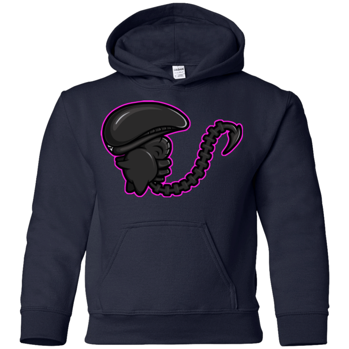 Sweatshirts Navy / YS Super Cute Alien Youth Hoodie