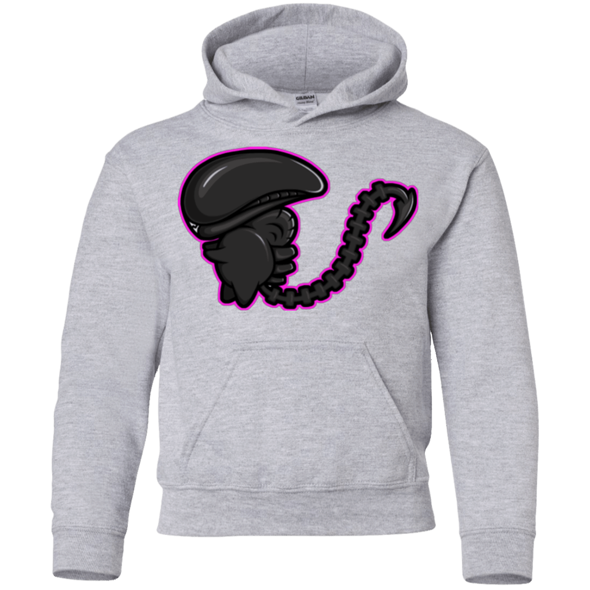 Sweatshirts Sport Grey / YS Super Cute Alien Youth Hoodie