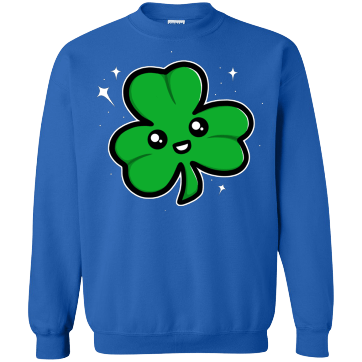 Sweatshirts Royal / Small Super Cute Shamrock Crewneck Sweatshirt