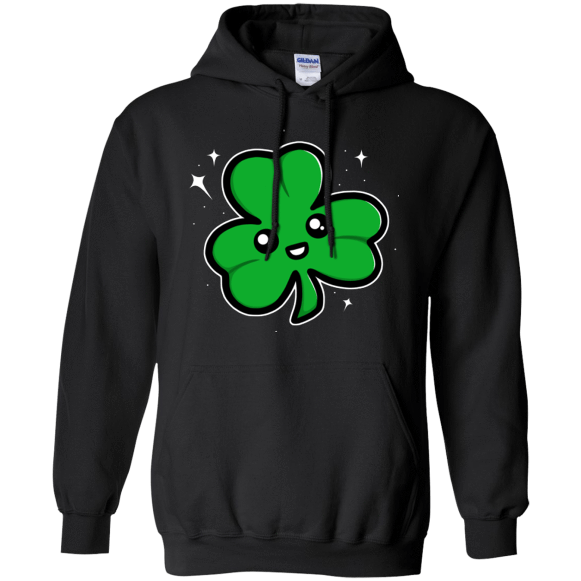 Sweatshirts Black / Small Super Cute Shamrock Pullover Hoodie