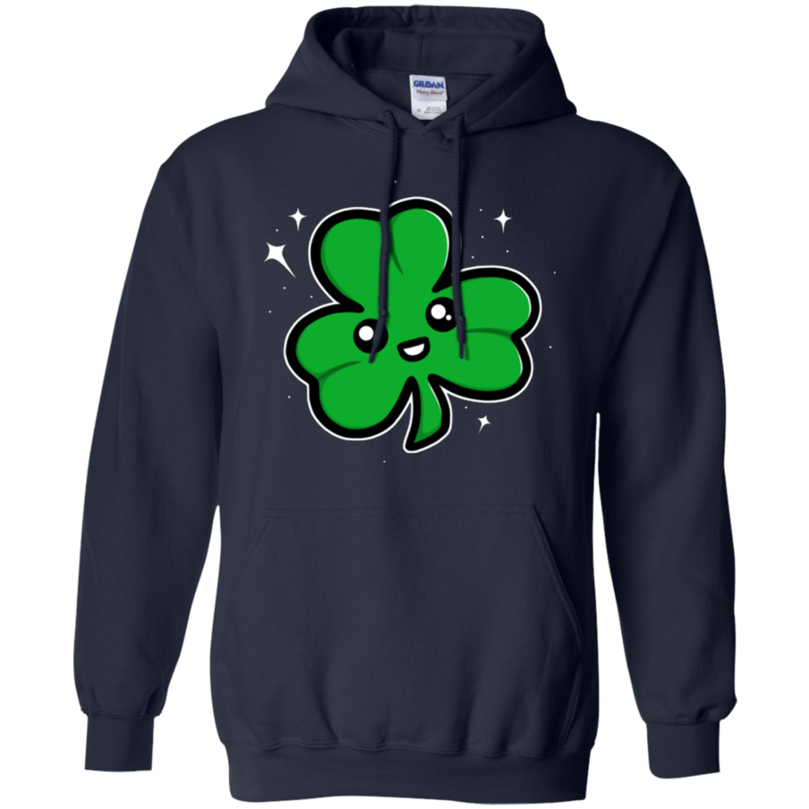 Sweatshirts Navy / Small Super Cute Shamrock Pullover Hoodie