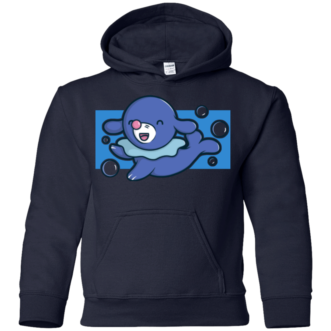 Sweatshirts Navy / YS Super Cute Starter Popplio Youth Hoodie