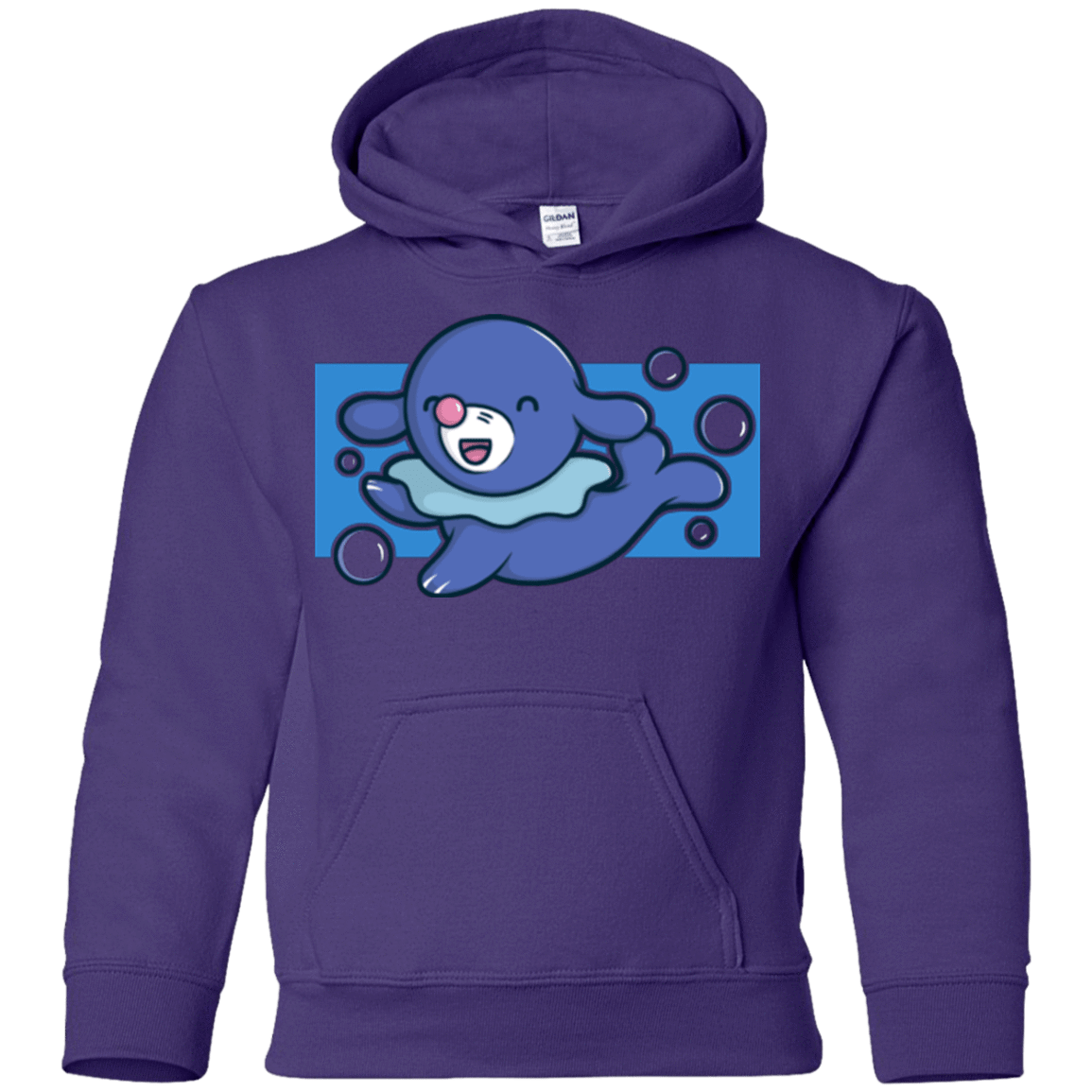 Sweatshirts Purple / YS Super Cute Starter Popplio Youth Hoodie
