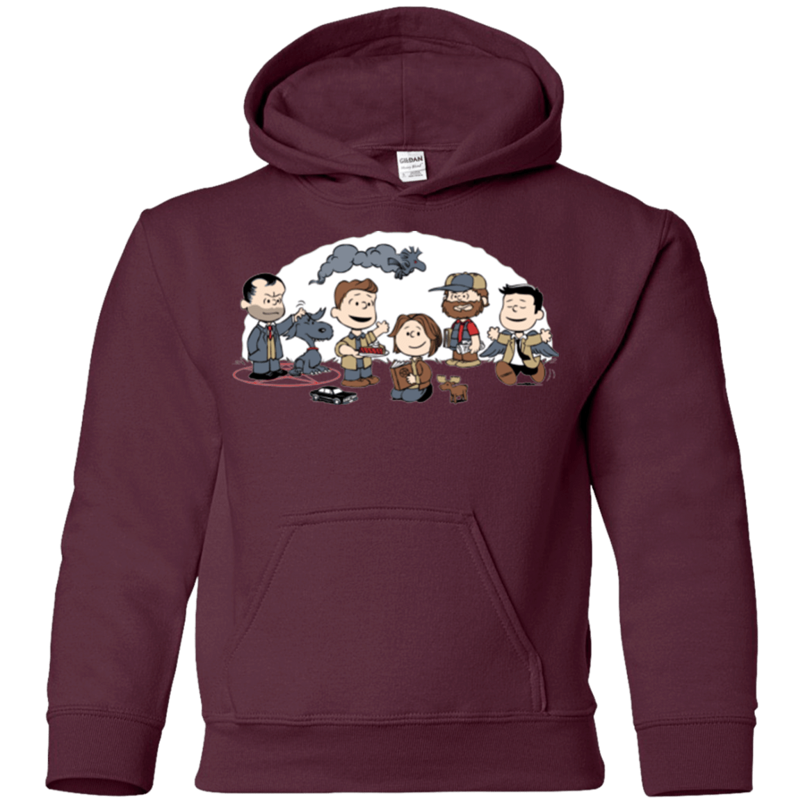 Sweatshirts Maroon / YS Super Nutural Youth Hoodie