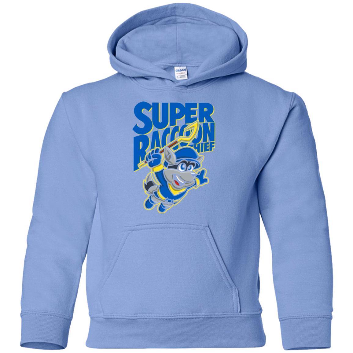 Sweatshirts Carolina Blue / YS Super Racoon Thief Youth Hoodie
