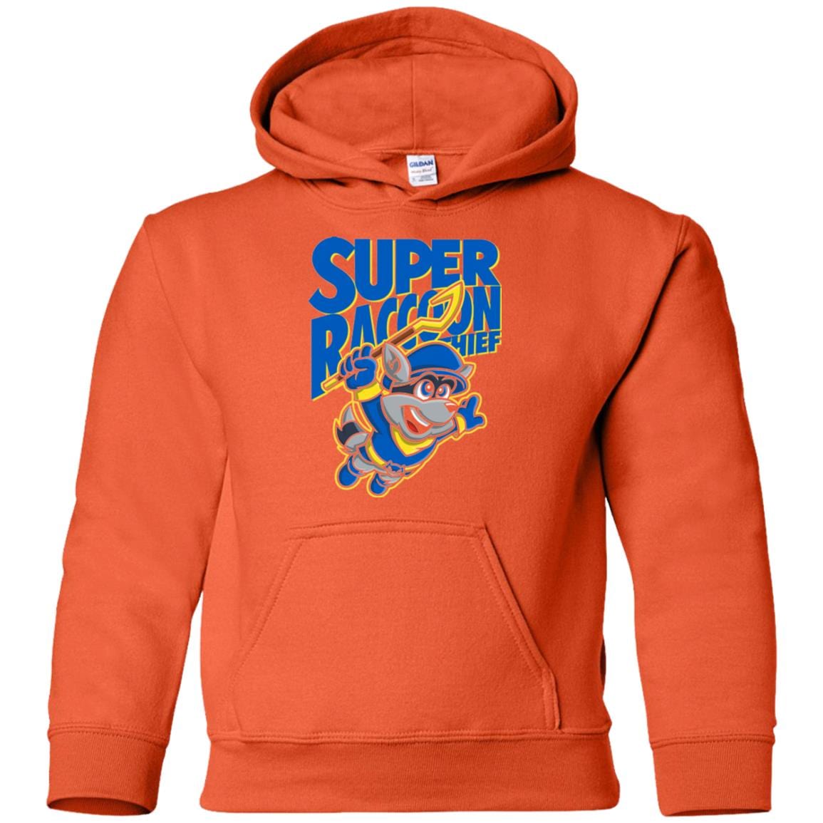 Sweatshirts Orange / YS Super Racoon Thief Youth Hoodie