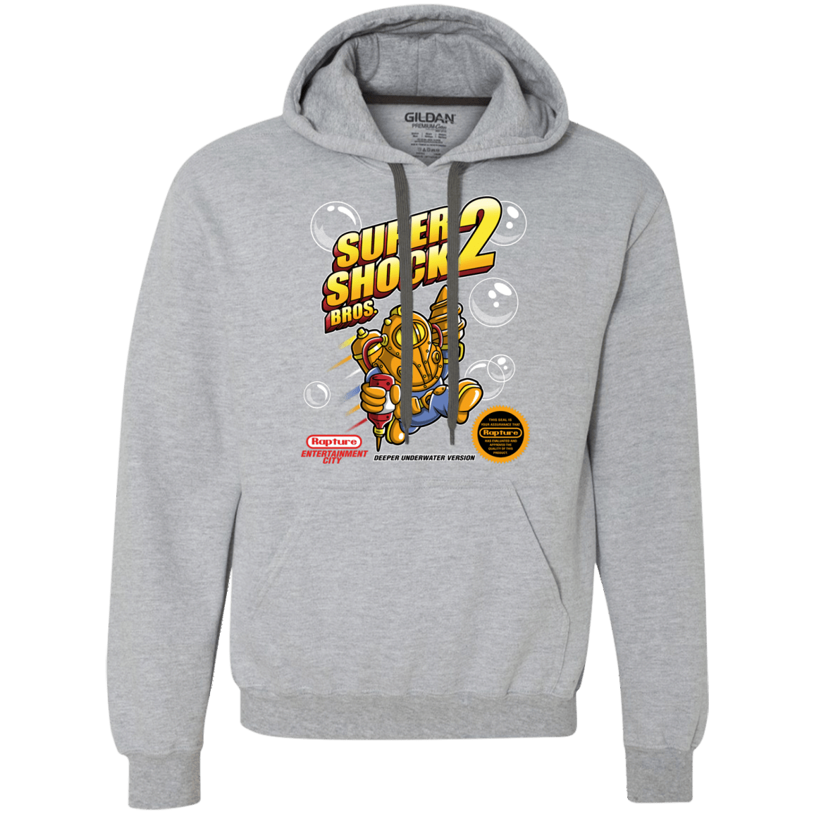 Sweatshirts Sport Grey / Small Super Shock Bros 2 Premium Fleece Hoodie