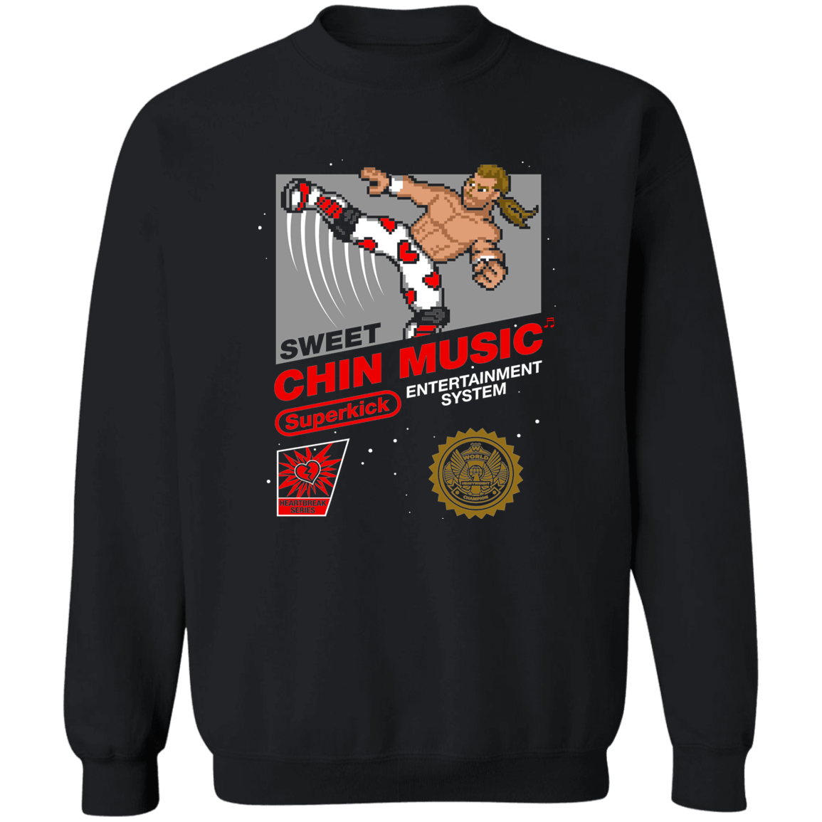 Sweatshirts Black / S Super Sweet Chin Music Crewneck Sweatshirt