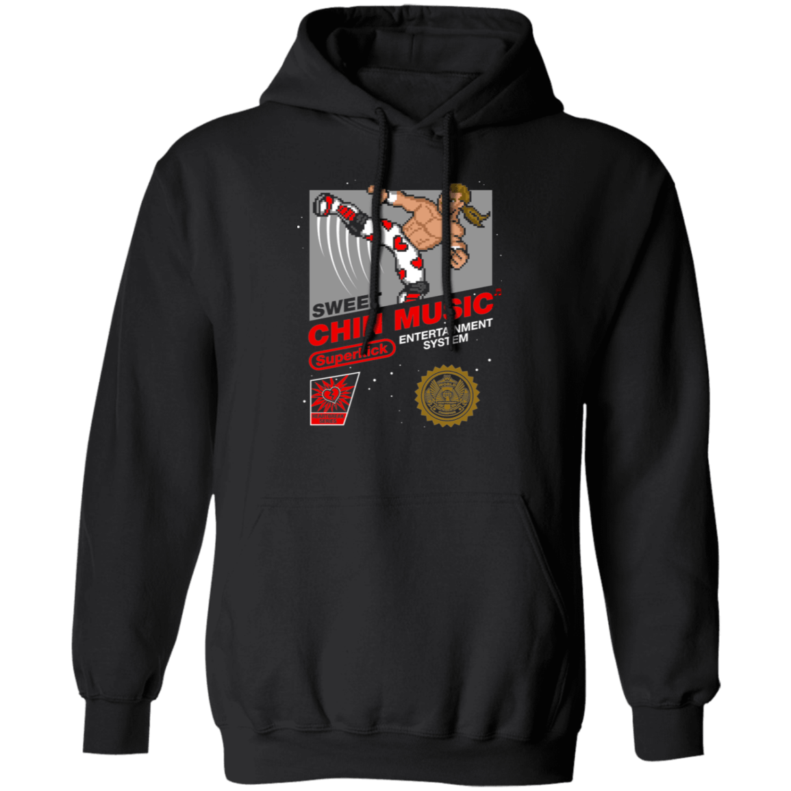 Sweatshirts Black / S Super Sweet Chin Music Pullover Hoodie