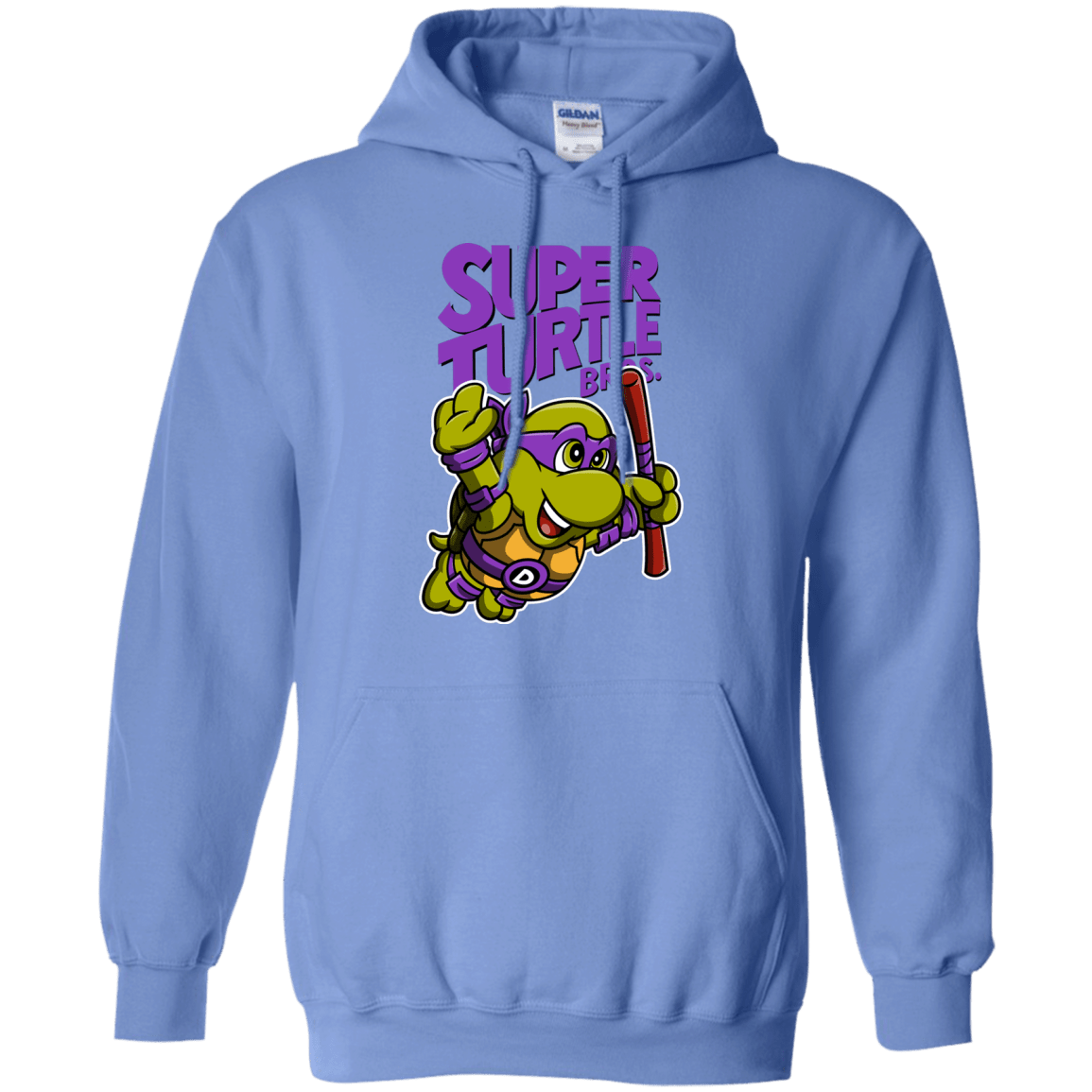 Sweatshirts Carolina Blue / Small Super Turtle Bros Donnie Pullover Hoodie