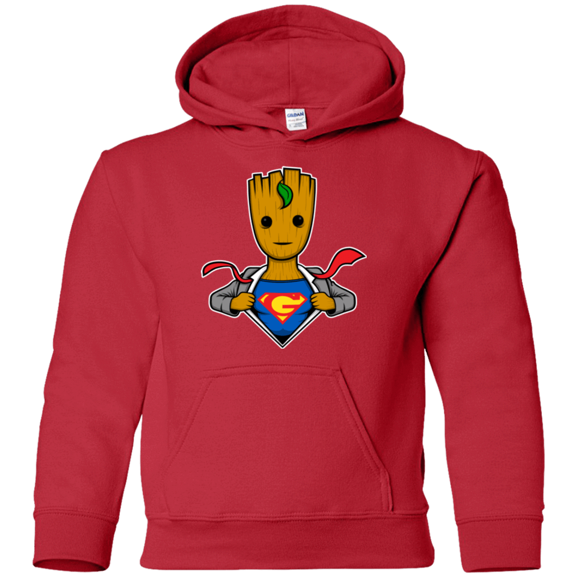 Sweatshirts Red / YS Supergroot Youth Hoodie