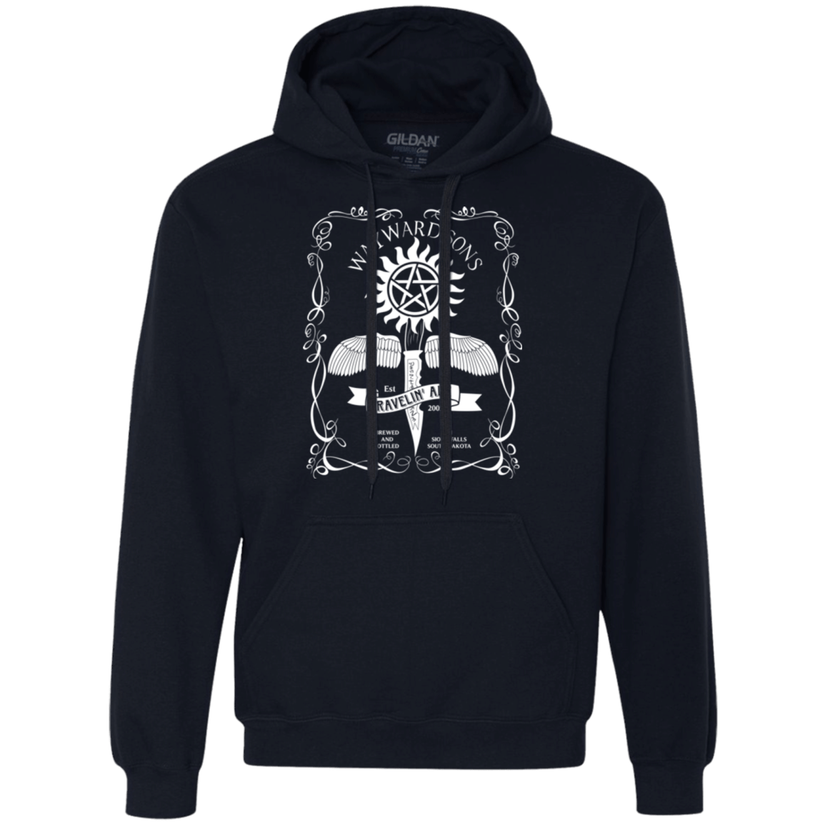 Sweatshirts Navy / Small Supernatural 3 Premium Fleece Hoodie