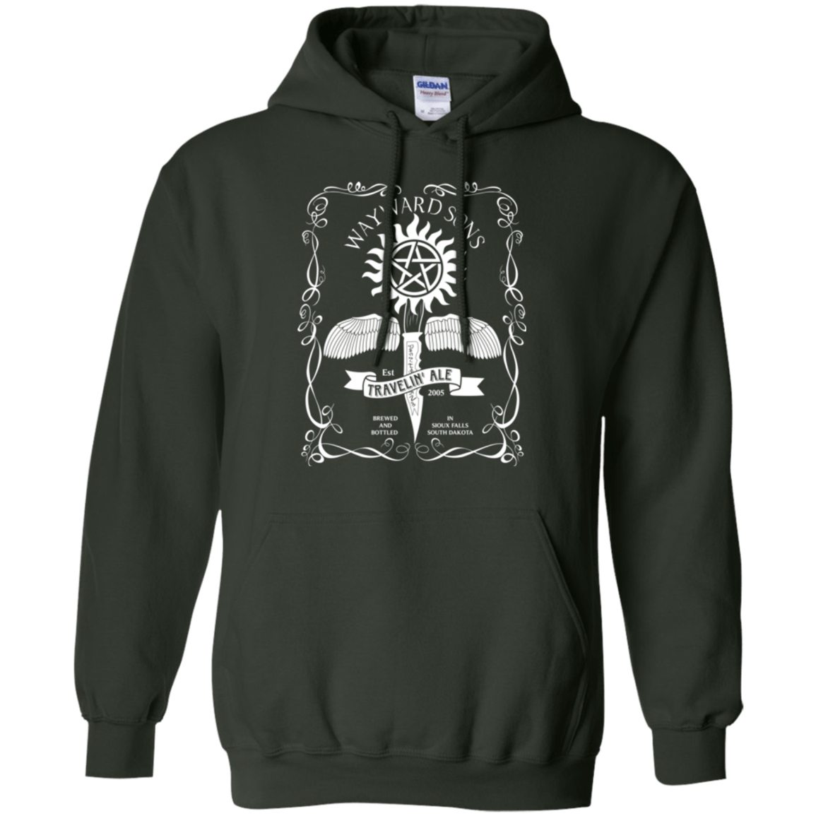 Sweatshirts Forest Green / Small Supernatural 3 Pullover Hoodie