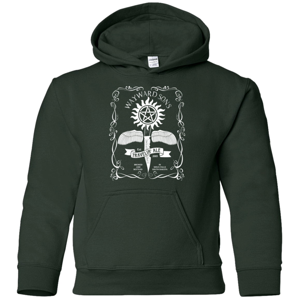 Sweatshirts Forest Green / YS Supernatural 3 Youth Hoodie