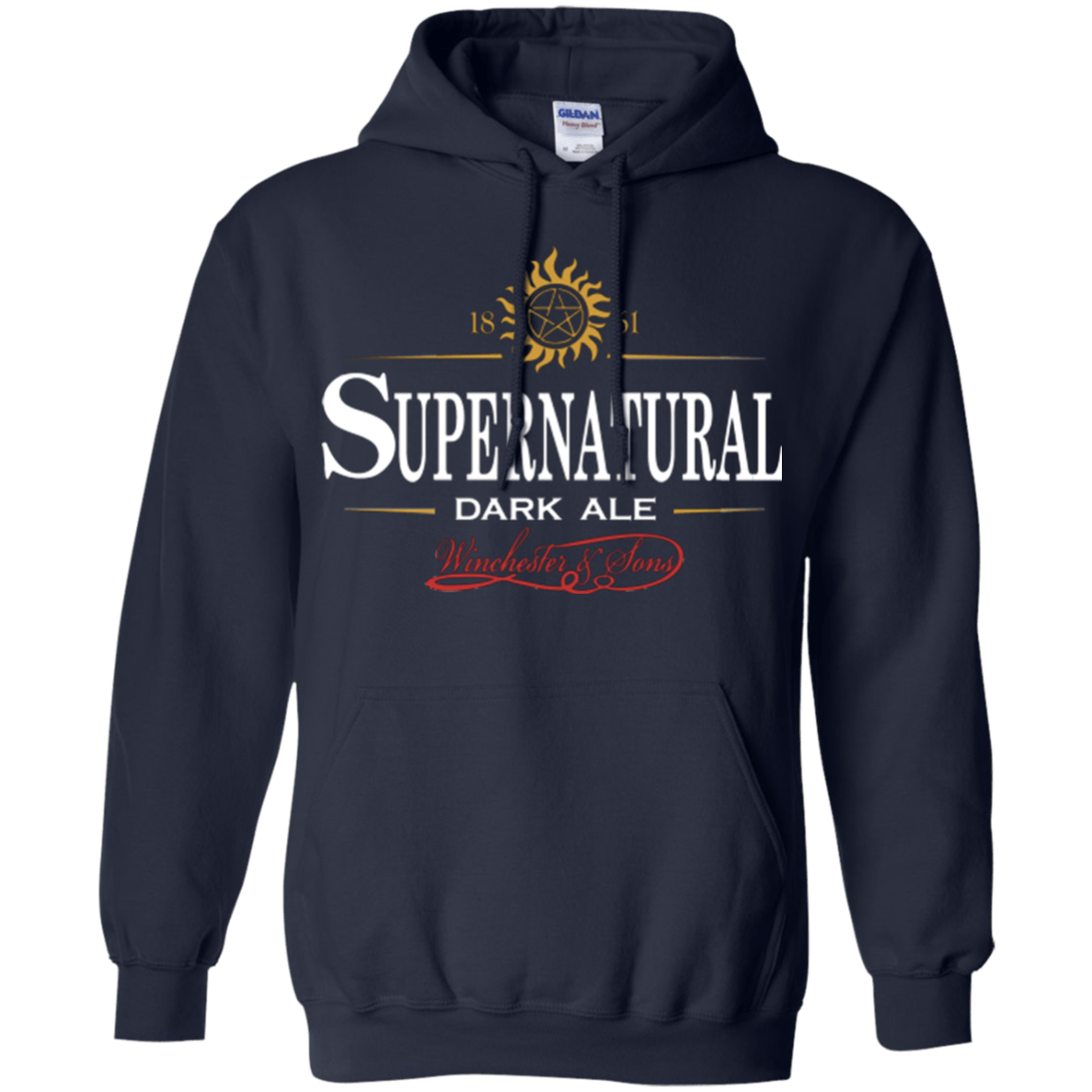 Sweatshirts Navy / Small Supernatural Stout Pullover Hoodie