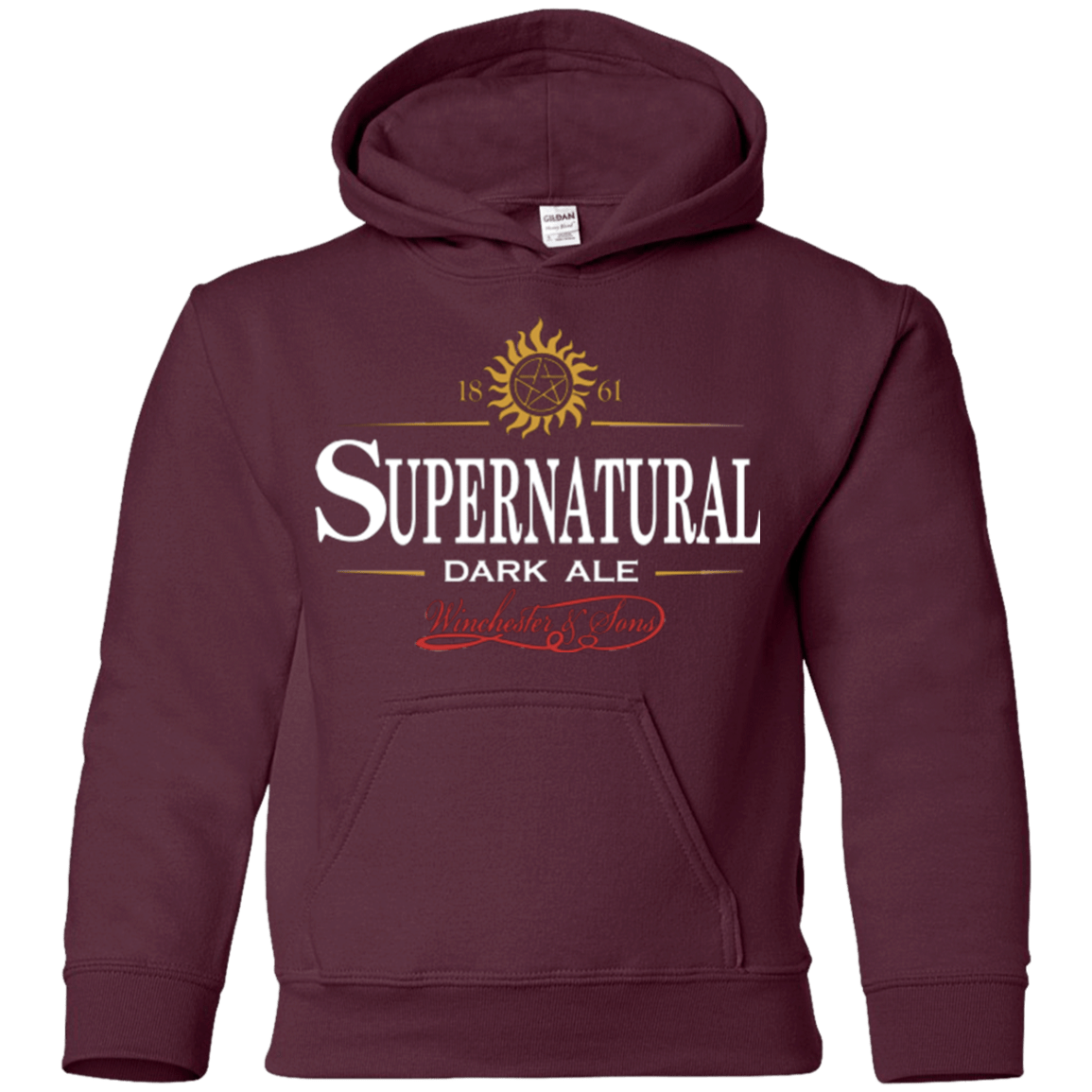 Sweatshirts Maroon / YS Supernatural Stout Youth Hoodie