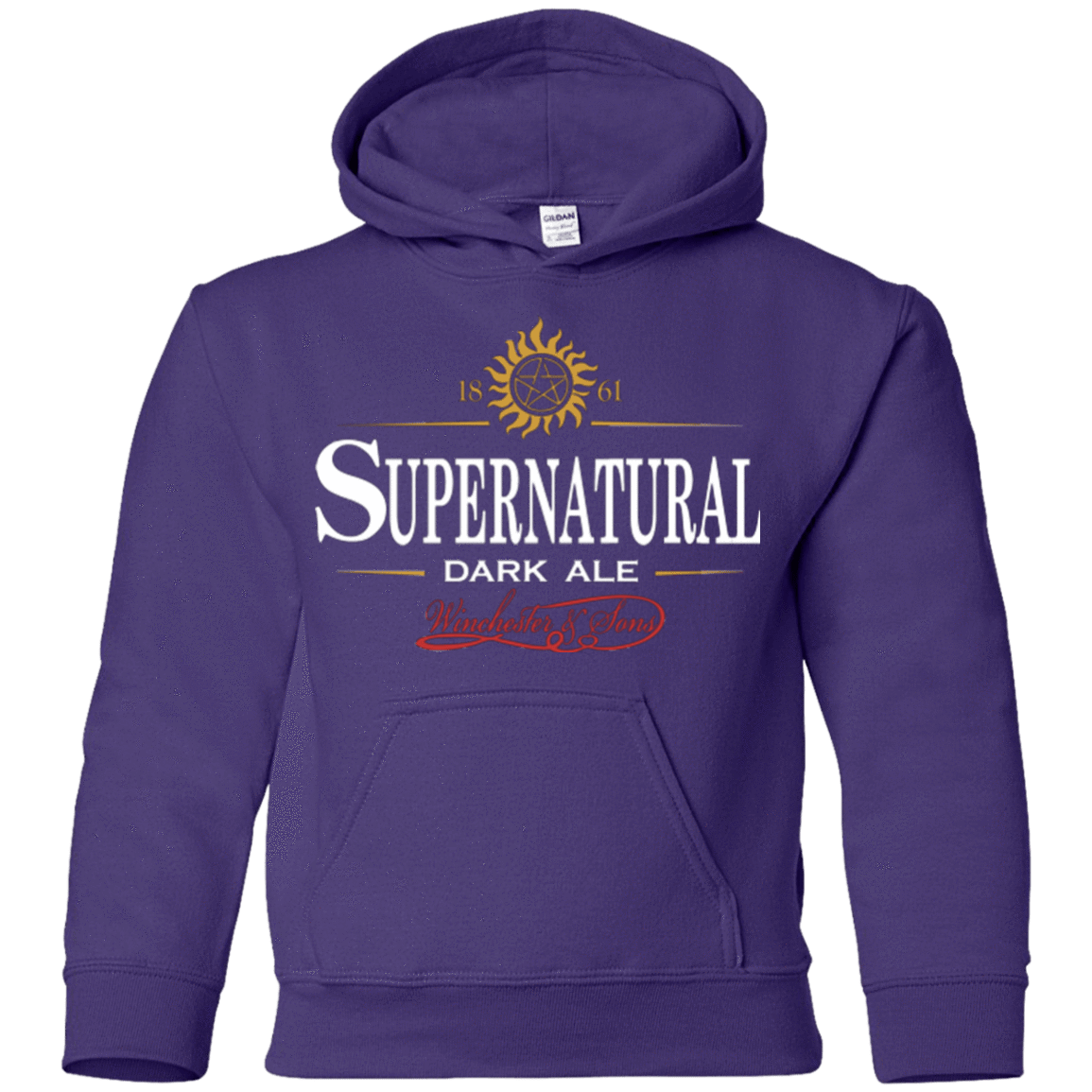 Sweatshirts Purple / YS Supernatural Stout Youth Hoodie