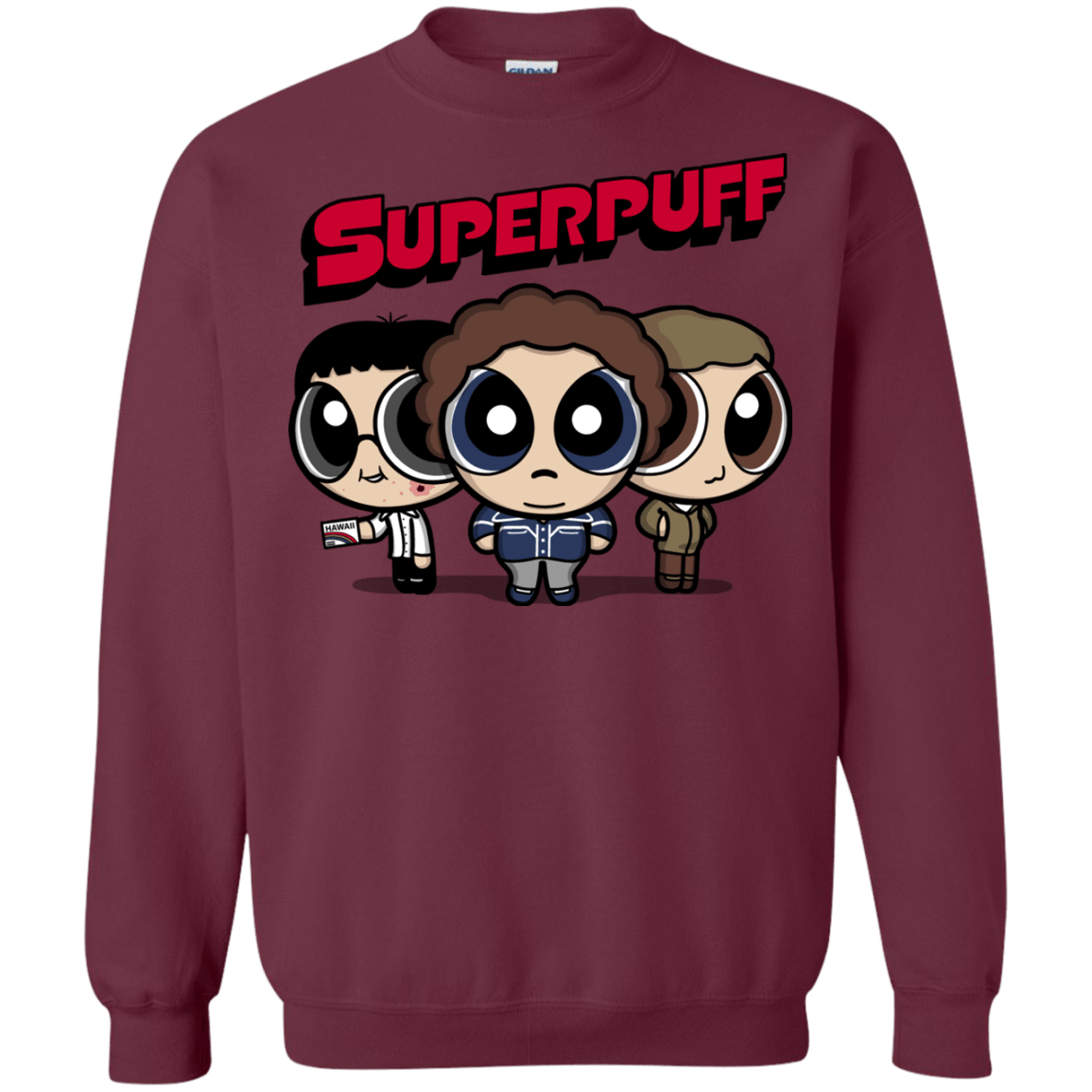 Sweatshirts Maroon / S Superpuff Crewneck Sweatshirt