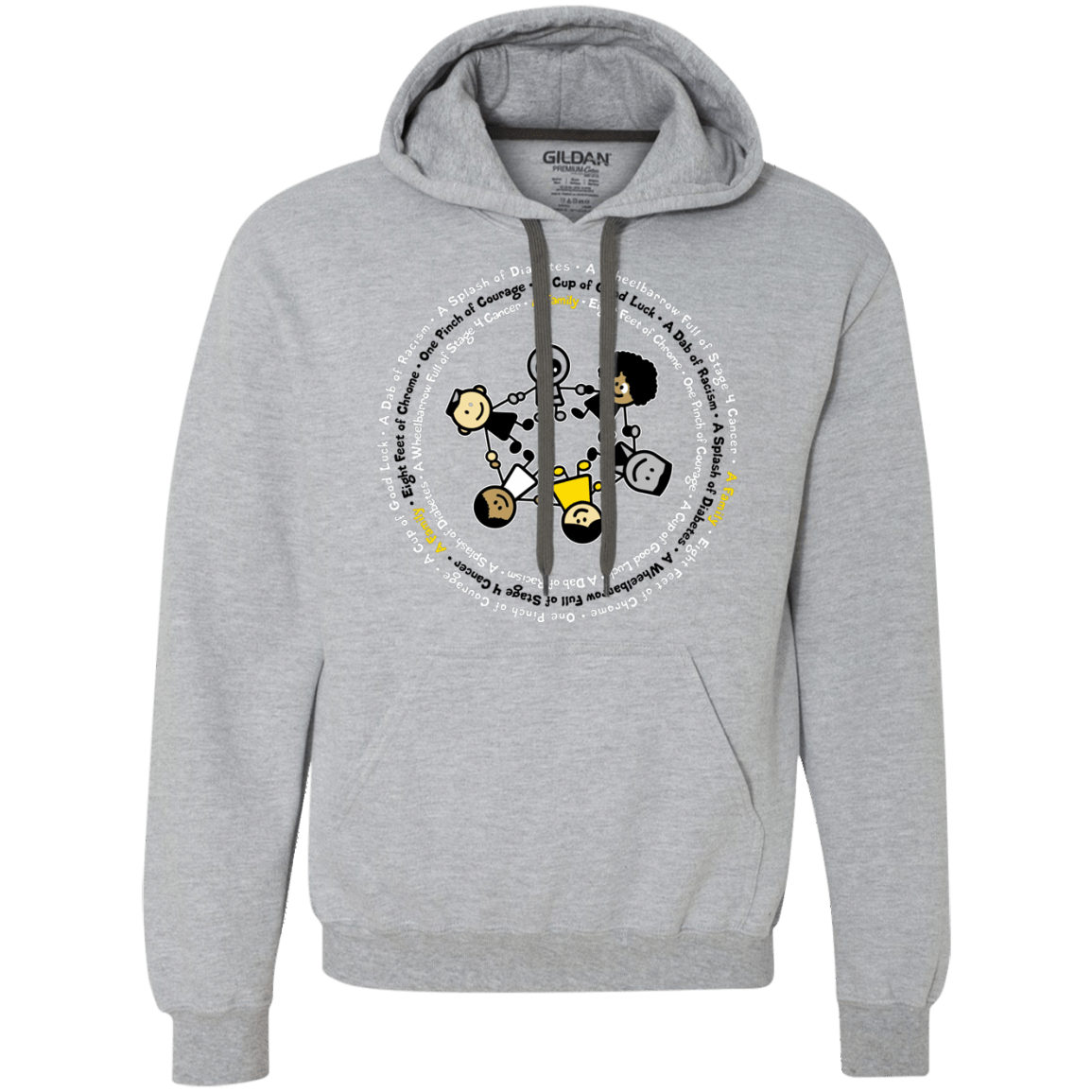 Sweatshirts Sport Grey / S Support Family Premium Fleece Hoodie