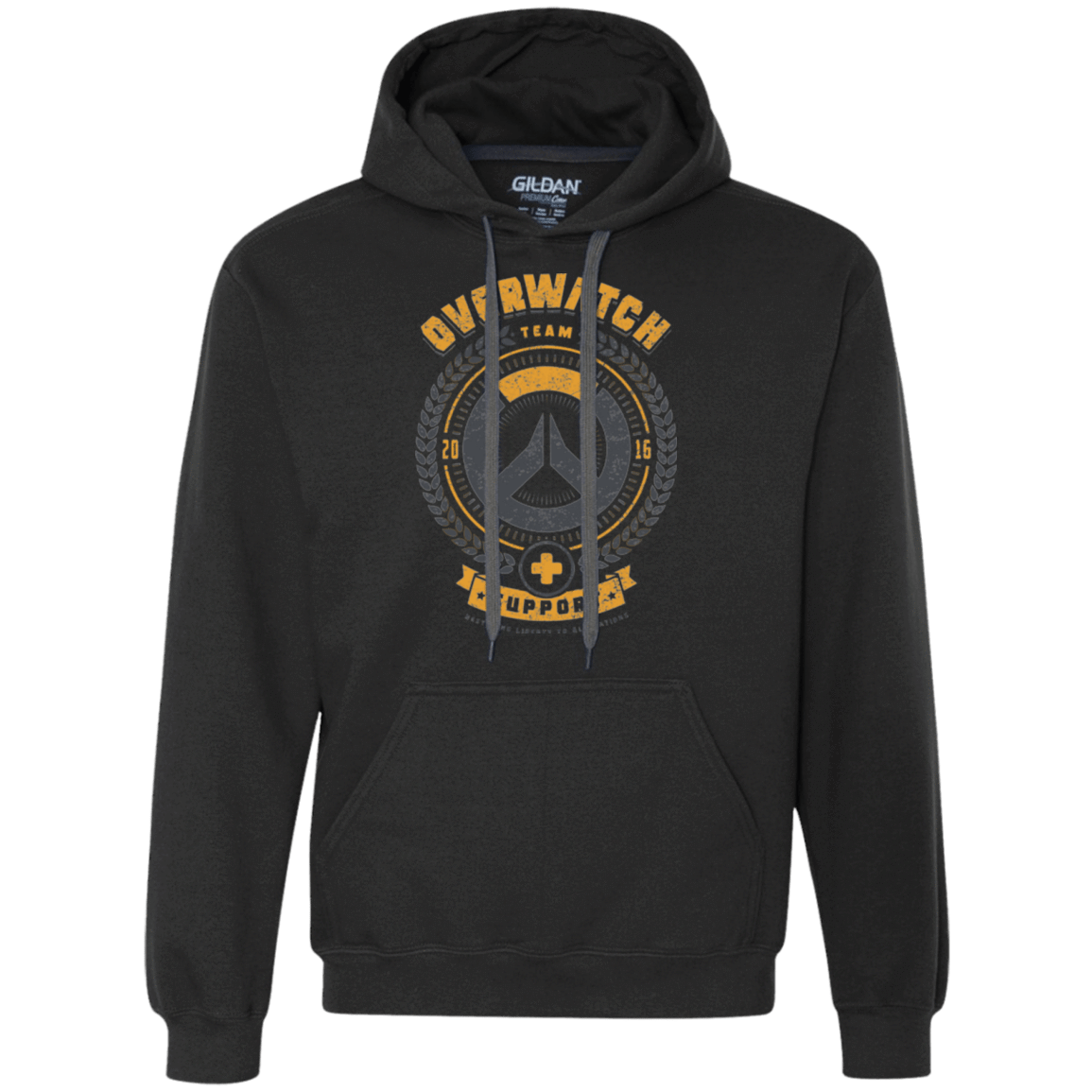 Sweatshirts Black / Small Support Team Premium Fleece Hoodie