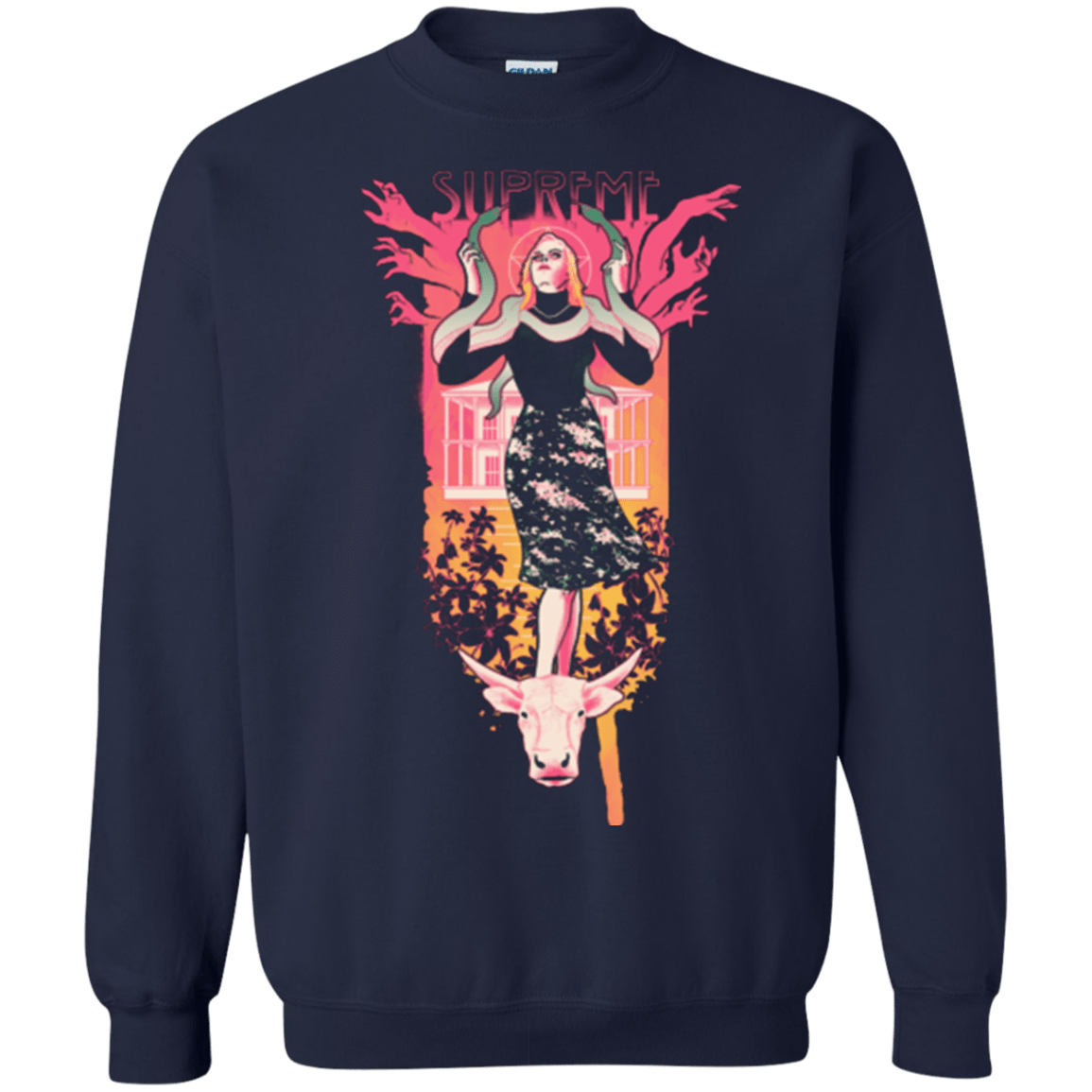 Sweatshirts Navy / Small Supreme Crewneck Sweatshirt