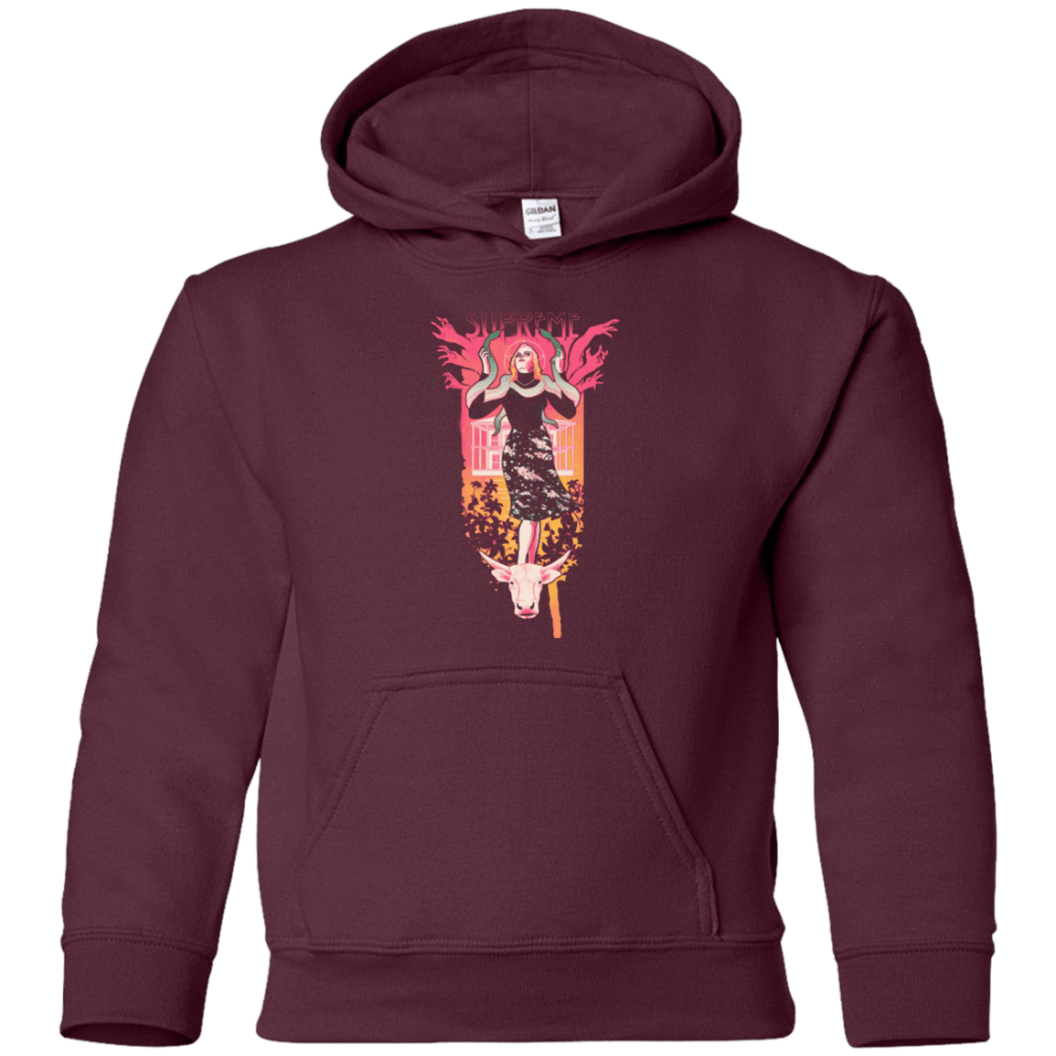 Sweatshirts Maroon / YS Supreme Youth Hoodie