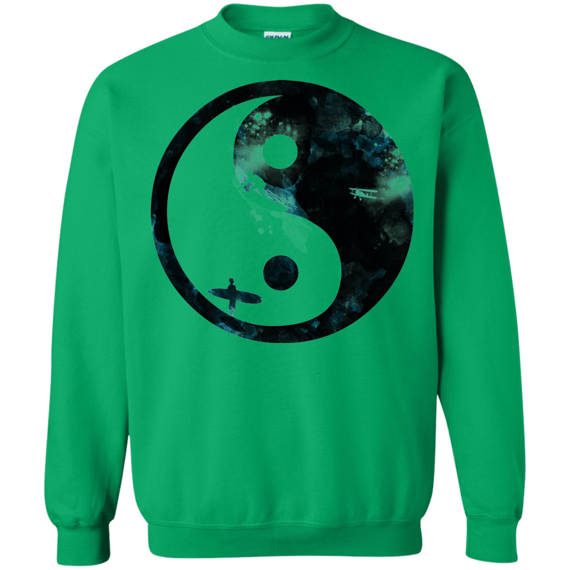 Sweatshirts Irish Green / S Surfin' Crewneck Sweatshirt