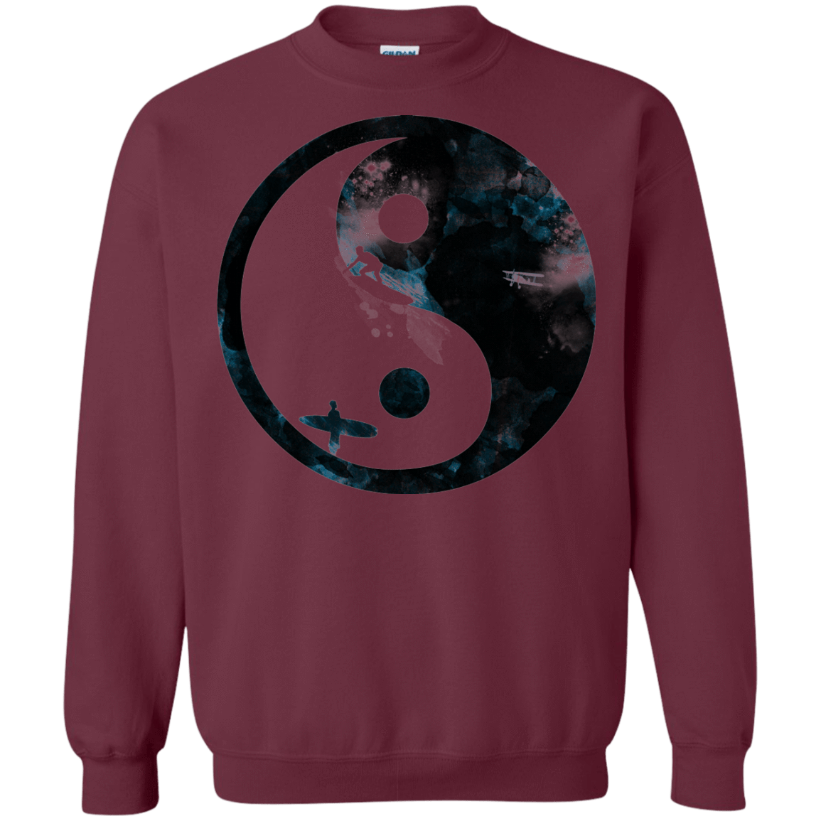 Sweatshirts Maroon / S Surfin' Crewneck Sweatshirt