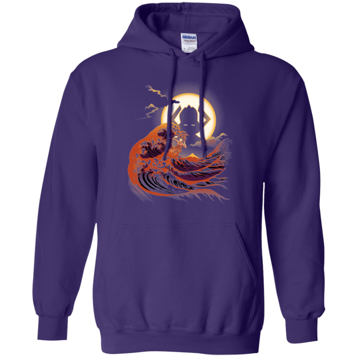 Sweatshirts Purple / Small Surfing With The Alien Pullover Hoodie