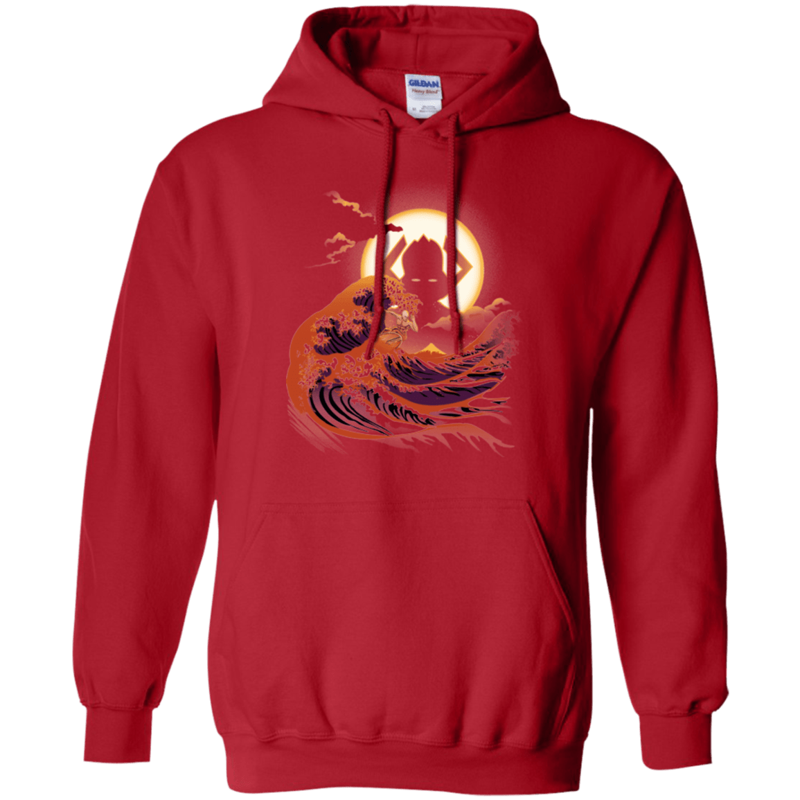 Sweatshirts Red / Small Surfing With The Alien Pullover Hoodie