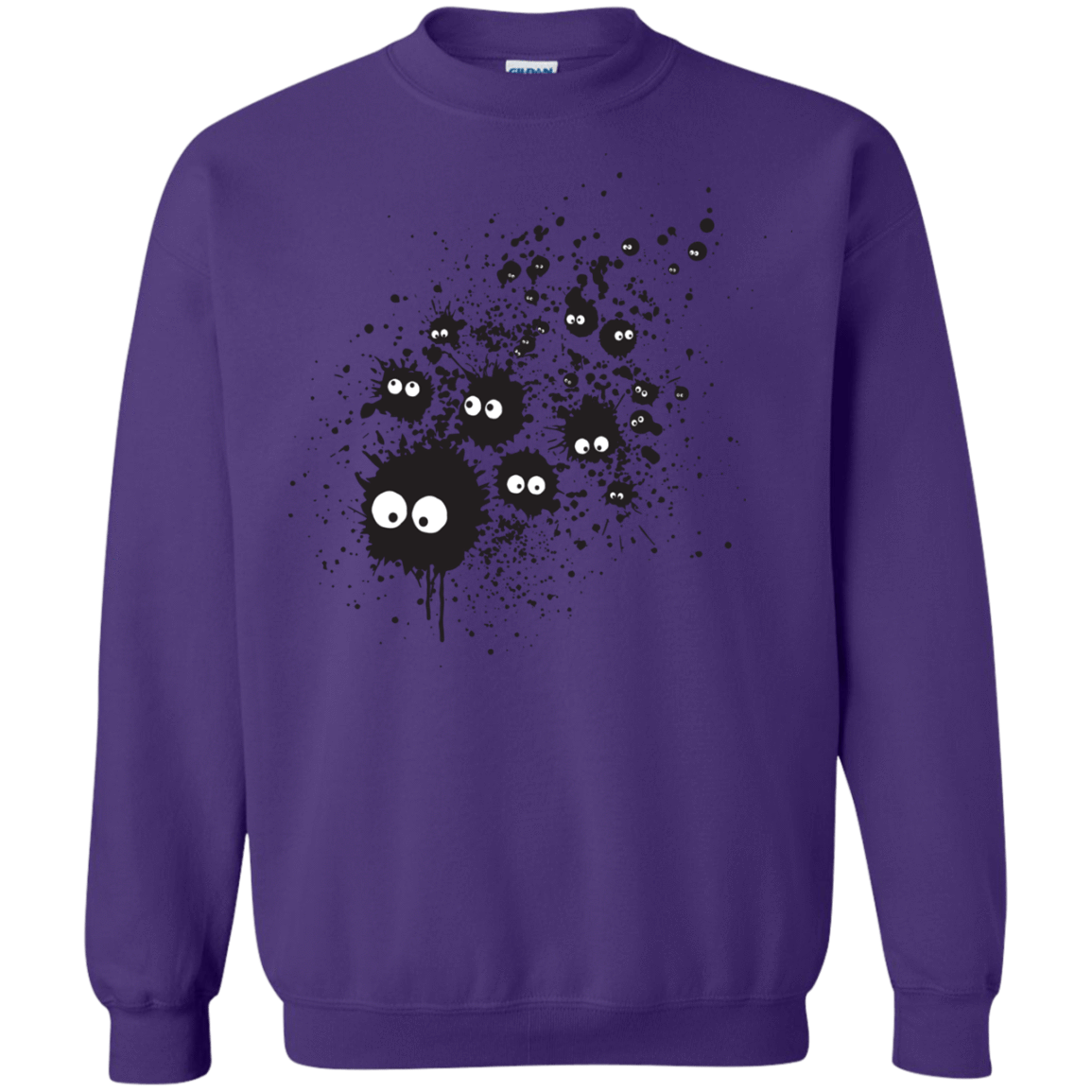 Sweatshirts Purple / S Susuwatari Ink Crewneck Sweatshirt