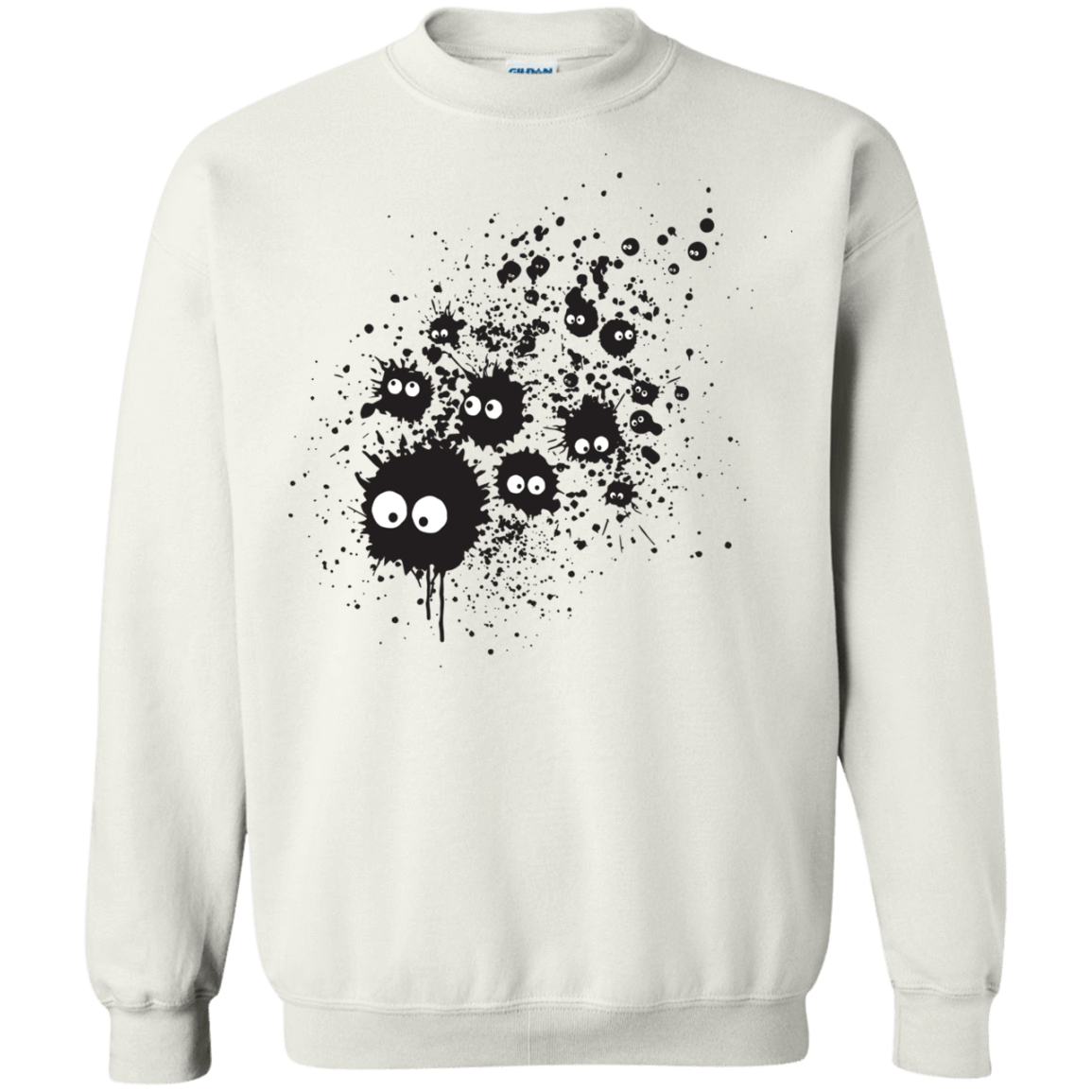 Sweatshirts White / S Susuwatari Ink Crewneck Sweatshirt