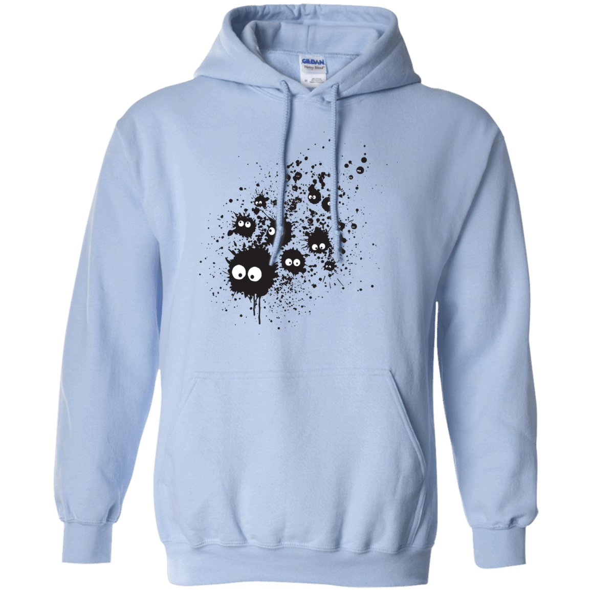 Sweatshirts Light Blue / S Susuwatari Ink Pullover Hoodie