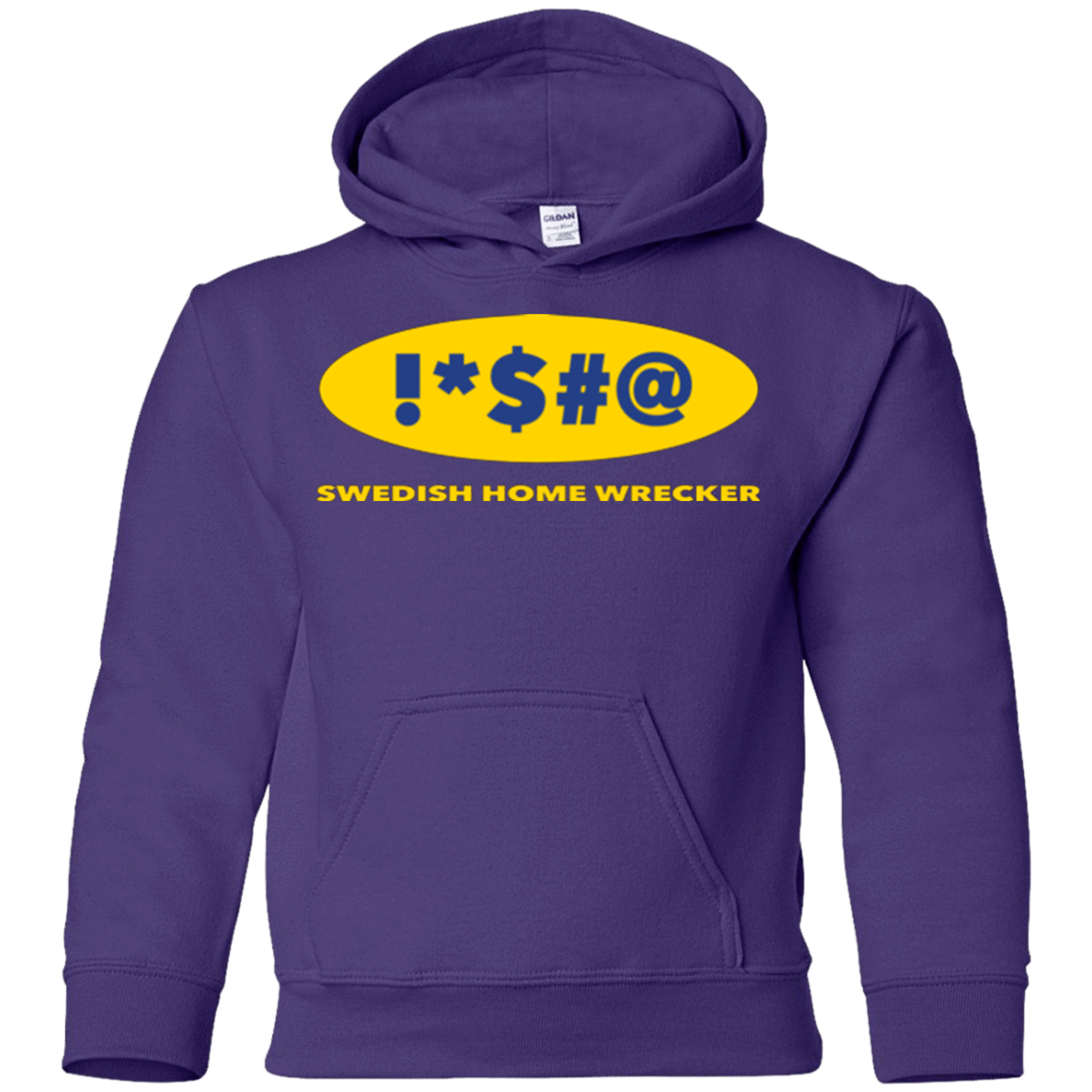 Sweatshirts Purple / YS Swearing Home Wrecker Youth Hoodie