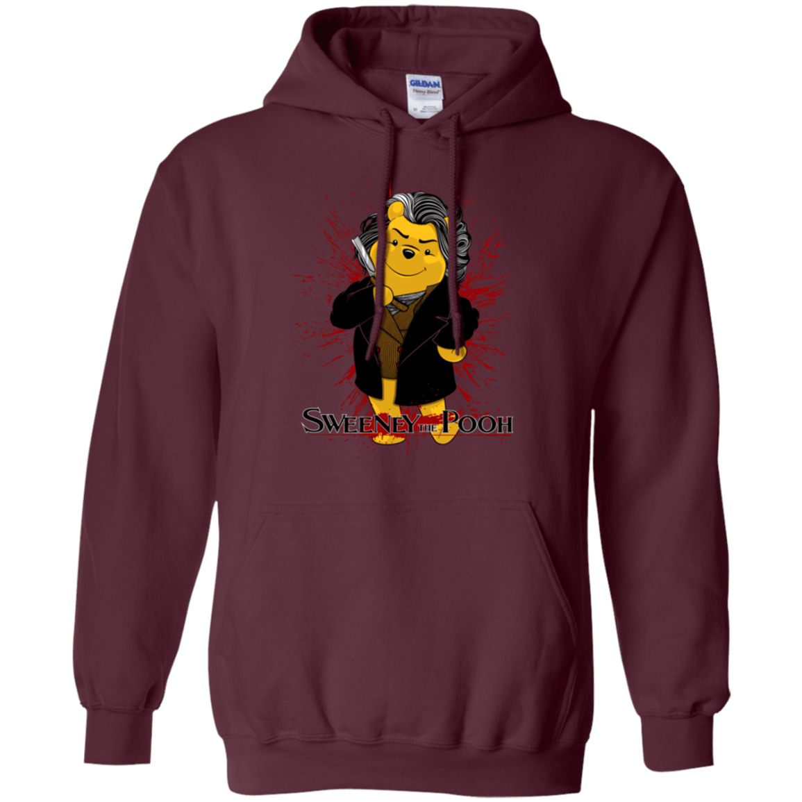Sweatshirts Maroon / S Sweeney the Pooh Pullover Hoodie