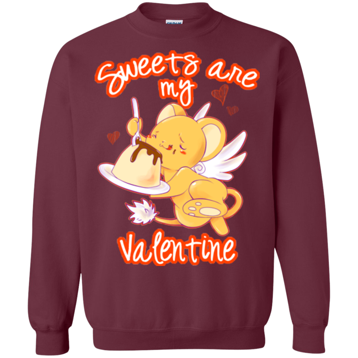 Sweatshirts Maroon / Small Sweets are my Valentine Crewneck Sweatshirt