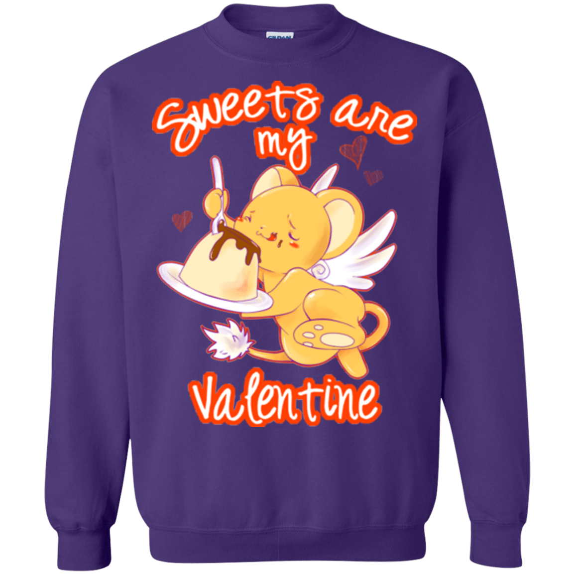 Sweatshirts Purple / Small Sweets are my Valentine Crewneck Sweatshirt