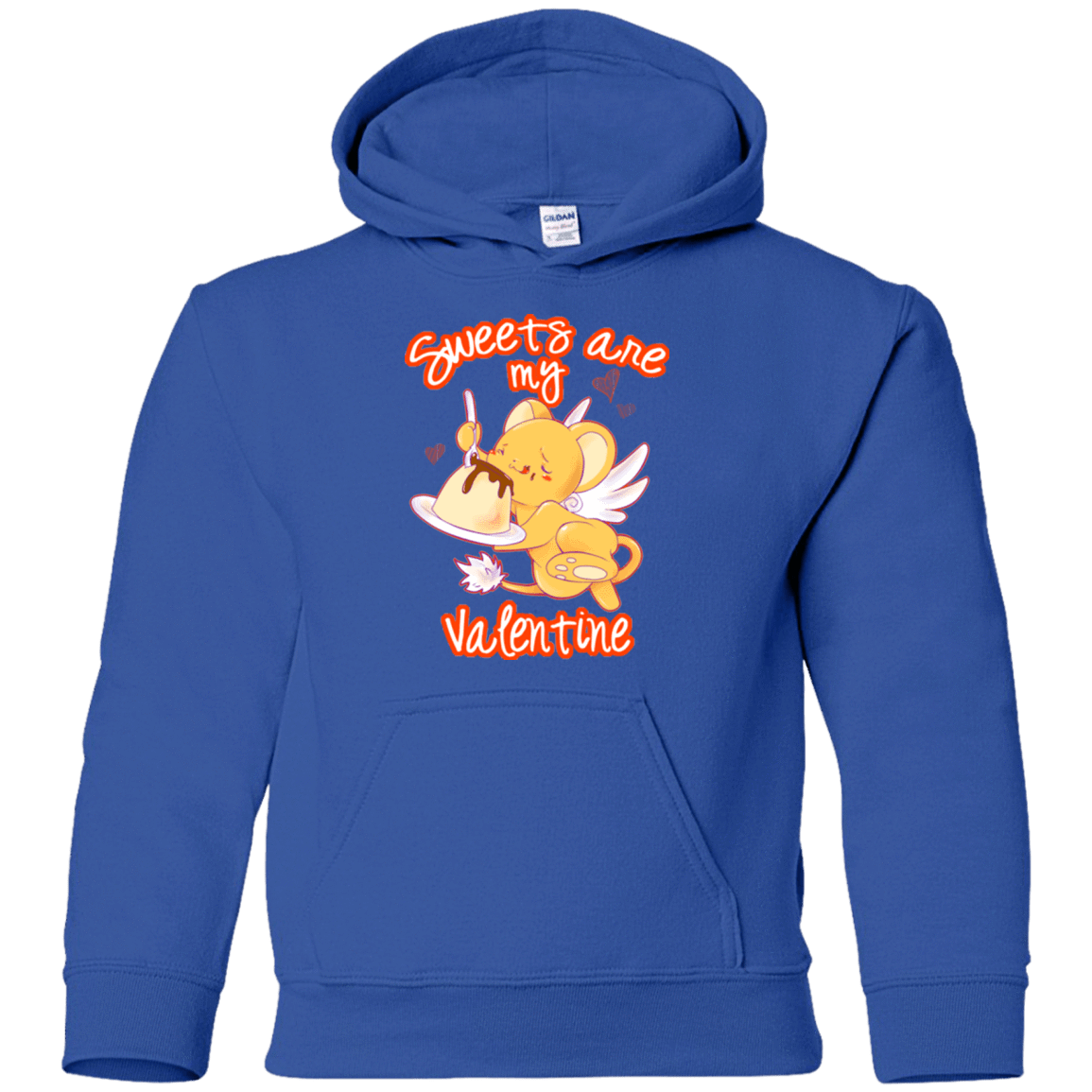 Sweatshirts Royal / YS Sweets are my Valentine Youth Hoodie