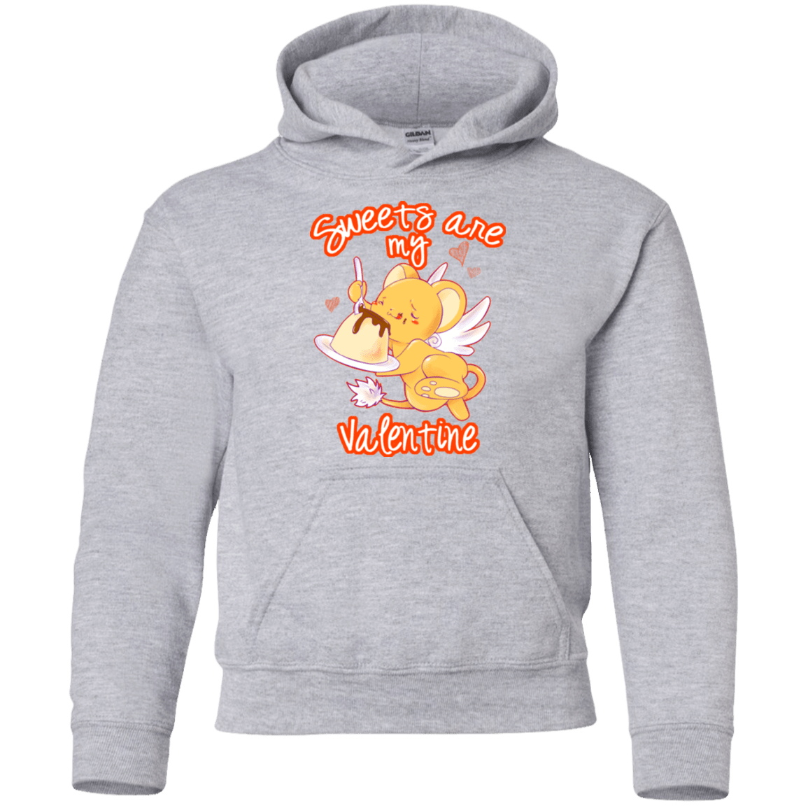 Sweatshirts Sport Grey / YS Sweets are my Valentine Youth Hoodie
