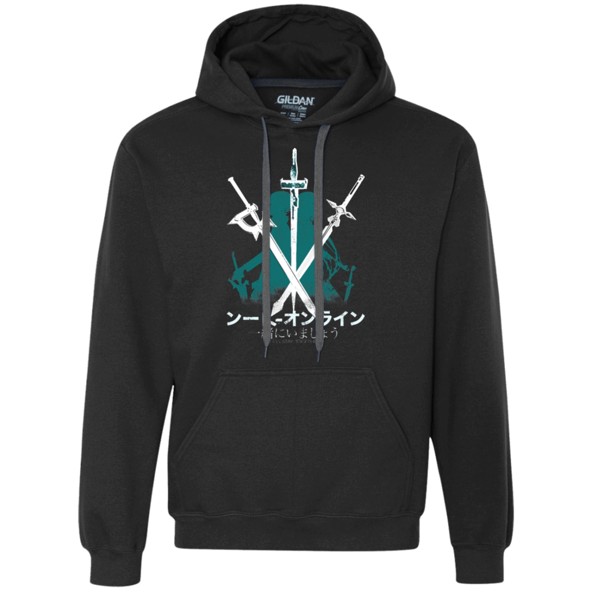 Sweatshirts Black / Small Sword Art Premium Fleece Hoodie