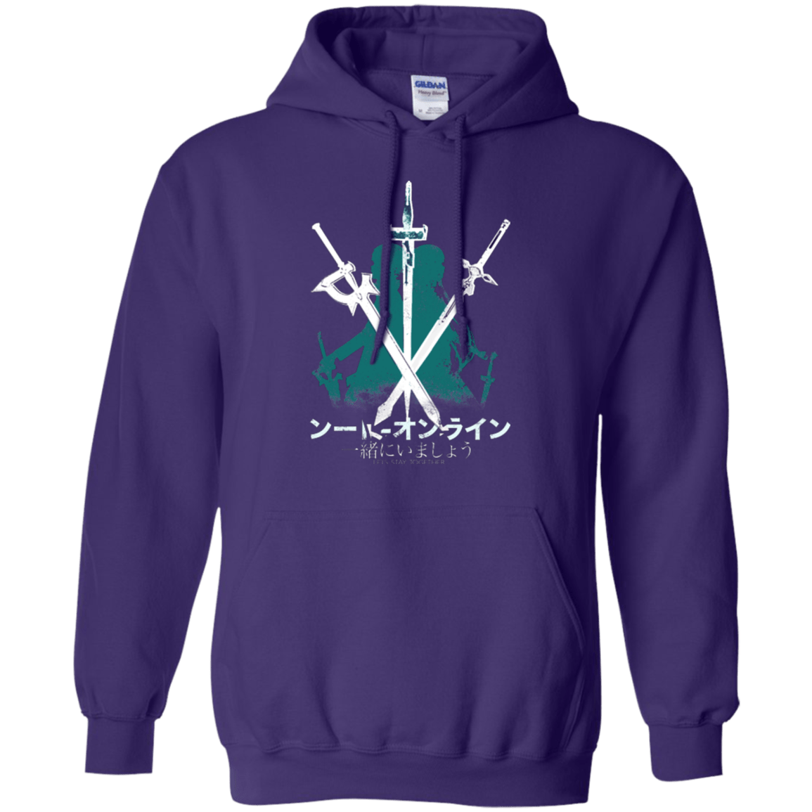 Sweatshirts Purple / Small Sword Art Pullover Hoodie