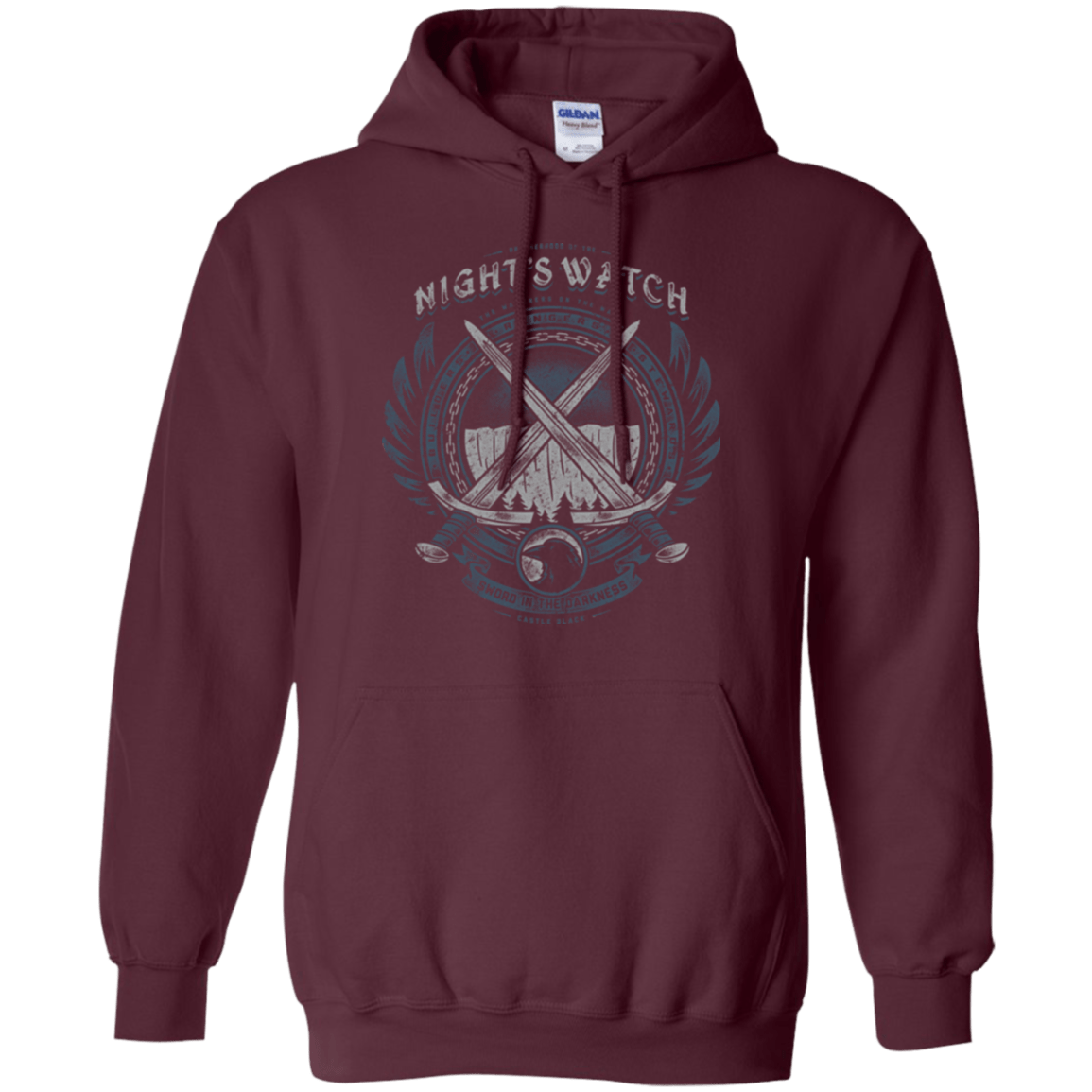 Sweatshirts Maroon / Small SWORD IN THE DARKNESS Pullover Hoodie