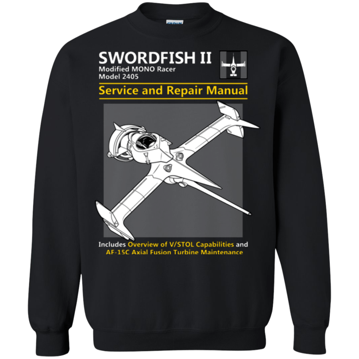 Sweatshirts Black / Small SWORDFISH SERVICE AND REPAIR MANUAL Crewneck Sweatshirt