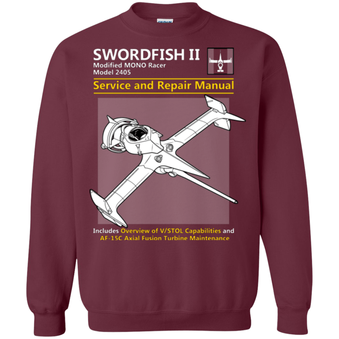 Sweatshirts Maroon / Small SWORDFISH SERVICE AND REPAIR MANUAL Crewneck Sweatshirt