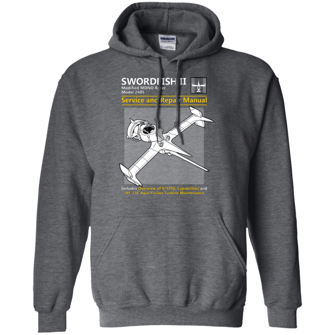 Sweatshirts Dark Heather / Small SWORDFISH SERVICE AND REPAIR MANUAL Pullover Hoodie