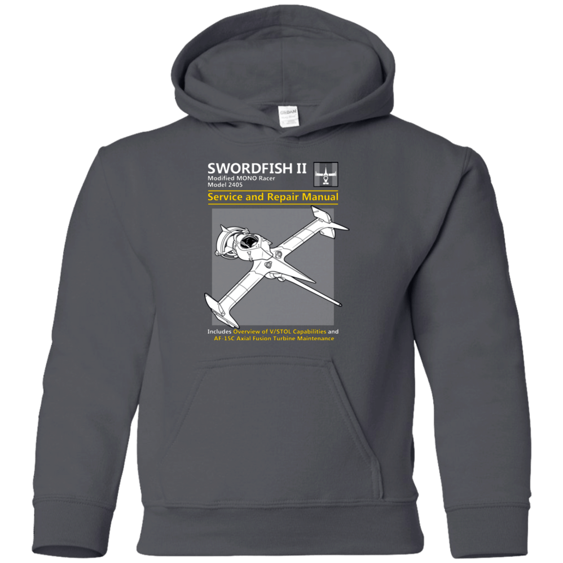Sweatshirts Charcoal / YS SWORDFISH SERVICE AND REPAIR MANUAL Youth Hoodie