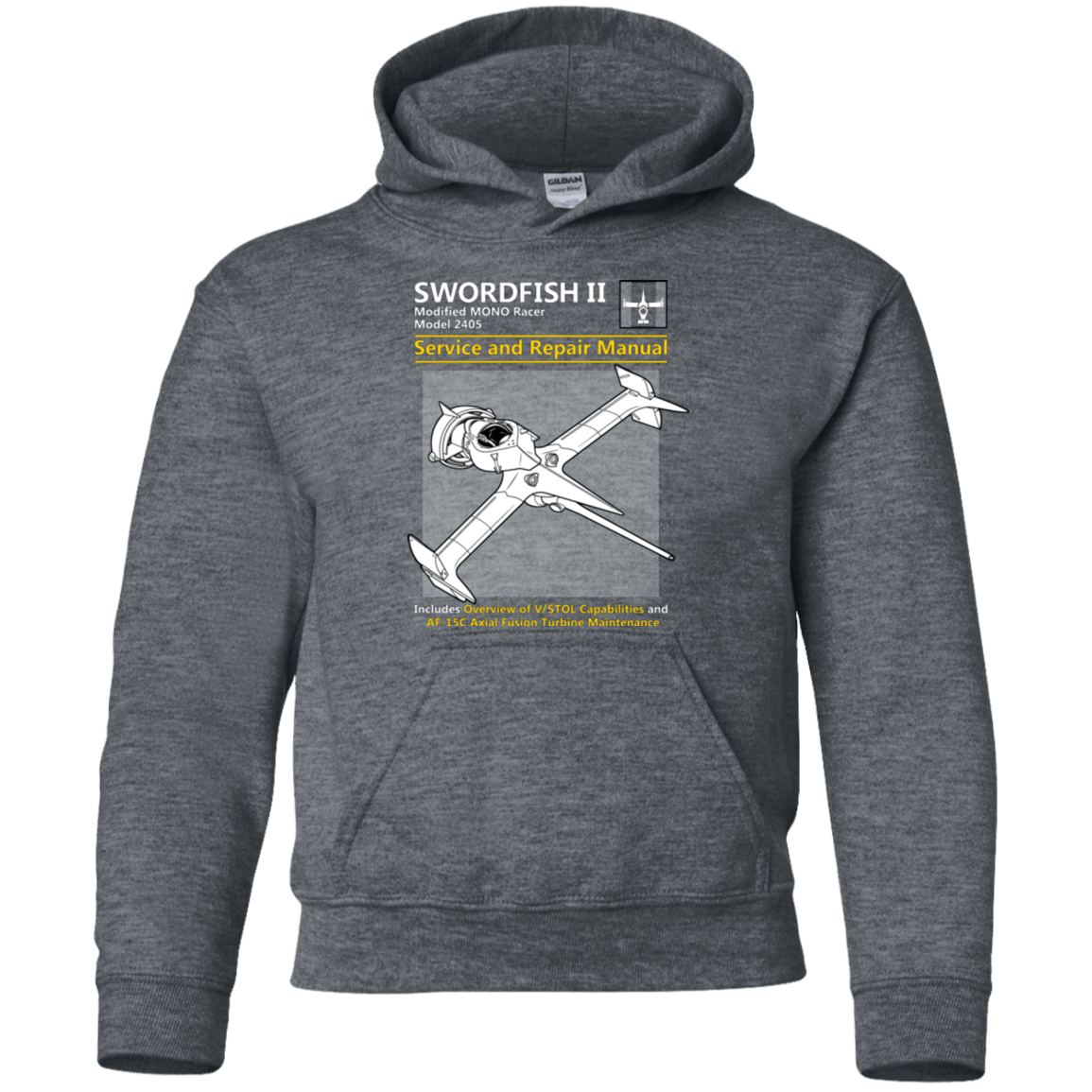 Sweatshirts Dark Heather / YS SWORDFISH SERVICE AND REPAIR MANUAL Youth Hoodie