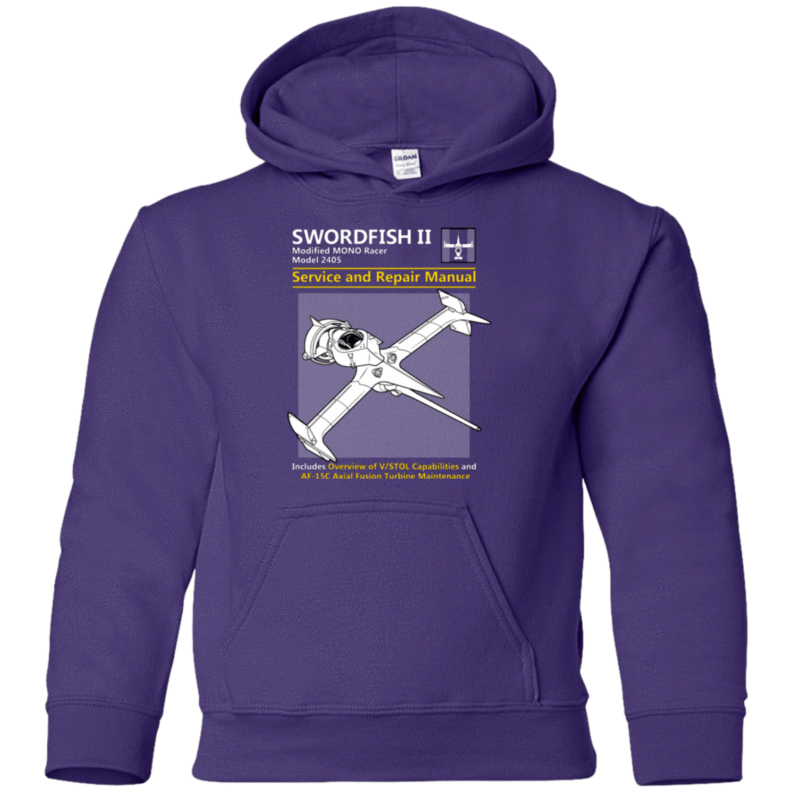 Sweatshirts Purple / YS SWORDFISH SERVICE AND REPAIR MANUAL Youth Hoodie