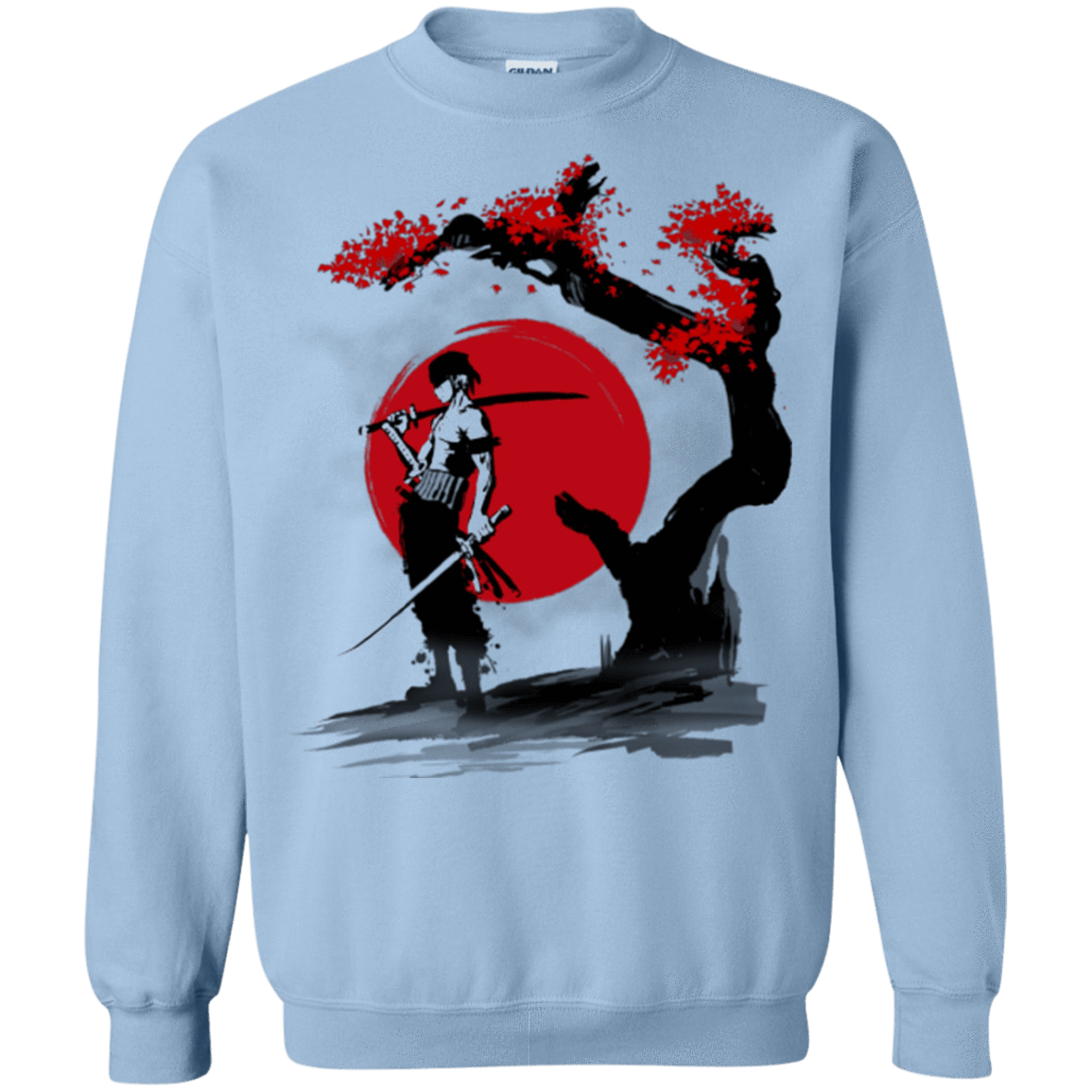 Sweatshirts Light Blue / Small Swordsman Pirate Crewneck Sweatshirt